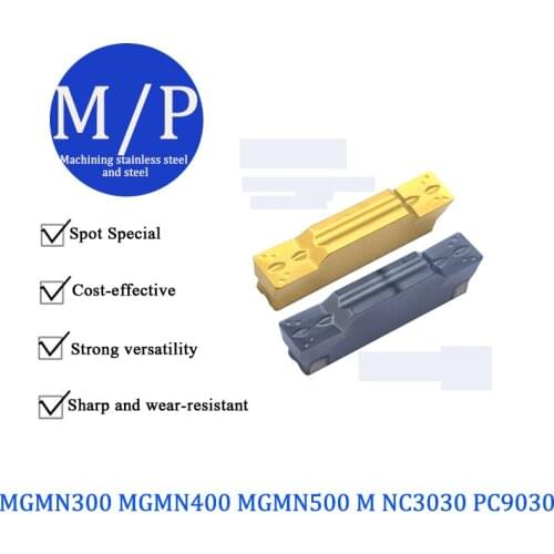 100% Original MGMN300 MGMN400 MGMN500 M NC3030 PC9030 Carbide Inserts Grooving Turning Tool MGMN Blades CNC Lathe Cutter Tools