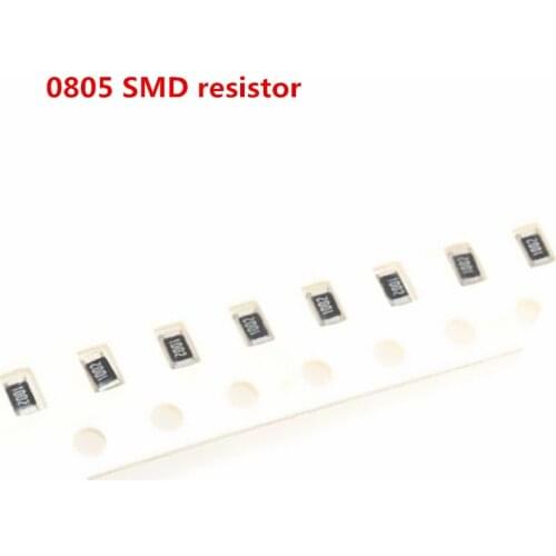 100pcs/lot 0805 SMD resistor 0R ~ 10M 1/8W 0 1 10 100 150 220 330 ohm 1K 2.2K 10K 100K 0R 1R 10R 100R 150R 220R 330R