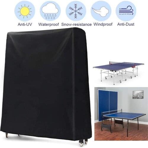 185x165x70CM Ping Pong Table Cover Anti-UV 190T Waterproof Table Tennis Protector With A Zippered For Indoor Outdoor