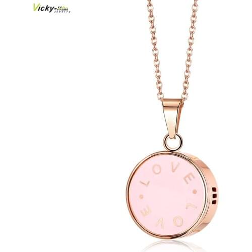 2021 New Essential Oil Diffuser Necklace Anklet Women Stainless Steel Aromatherapy Bracelet Locket Adjustable Brooch