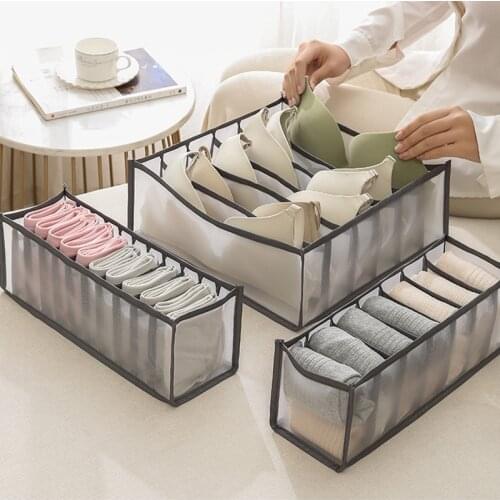 6/7/11 lattice storage box drawer wardrobe storage box scarf socks bra tie drawer partition underwear bra storage box