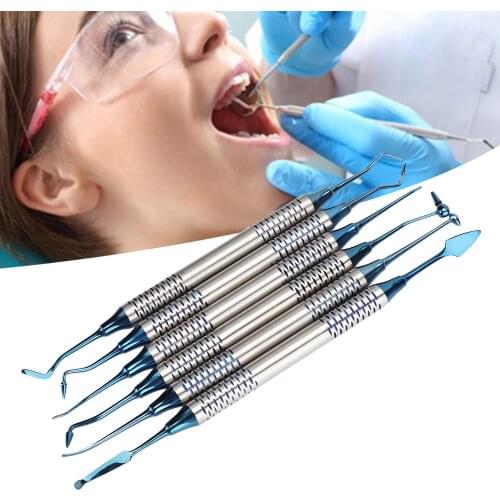 6Pcs Professional Dental Composite Resin Filling Spatula Restoration Instrument Tool