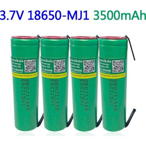 18650 battery MJ1 3.7V 3500mAh 18650 Lithium Rechargeable Battery For battery pack for MJ1 18650 battery+DIY Nickel