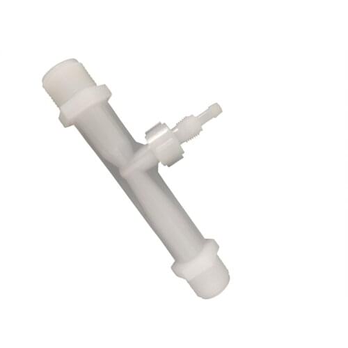 FREE SHIPPING 3/4“ white Venturi Injector with valve mixer ozone proof ventu tube PVDF materials HL-A25152 XinOzone