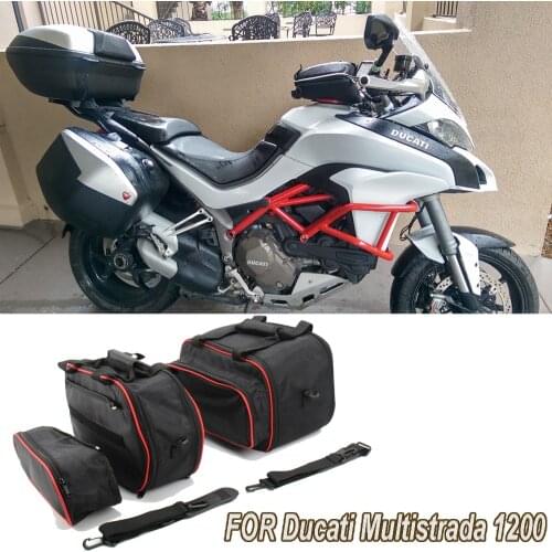 For Ducati Multistrada 1200 from 2015 1260/950 from 2017 Motorcycle Storage Bag Luggage Bags Side Box Bag Inner Bag Bushing