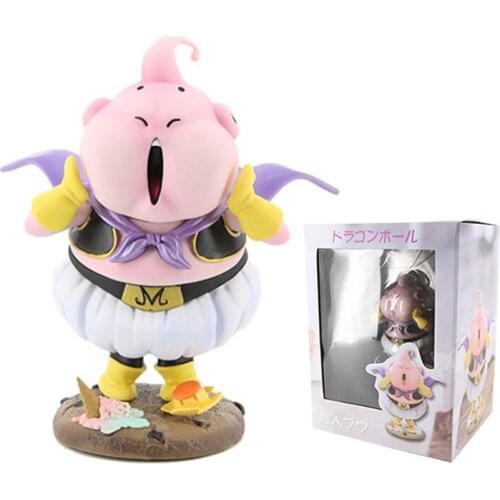 16cm Dragon Ball Anime Majin Buu Action Figure DBZ Cute Fat Doll Toys Boo PVC Figurine Collectible Model Xmas Halloween Gifts