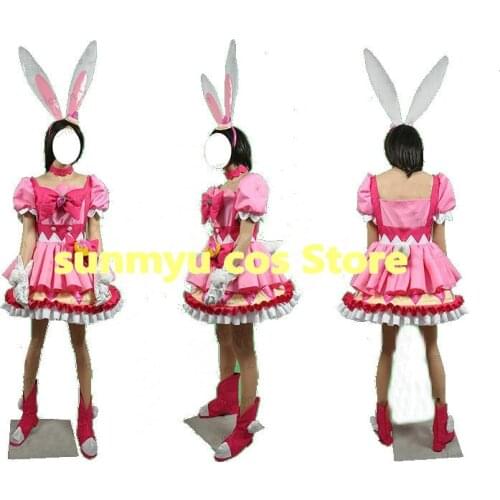KiraKira Pretty Cure A La Mode Cure Whip Usami Ichika Cosplay Costume,Custom Size Halloween Wholesale