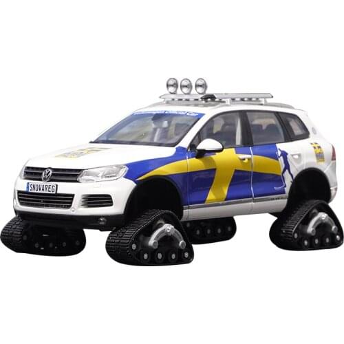 Classic Classic Kyosho Gcd 1:18 Vw Touareg Modified Snowmobile Diecast Alloy Car Model for Collection, Gift