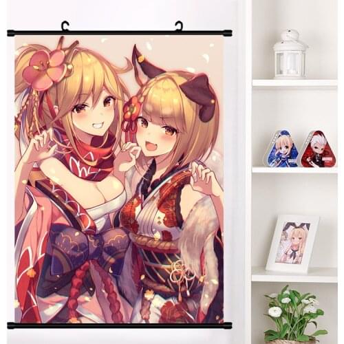 Japanese Anime Granblue Fantasy Wall Scroll Mural Poster Wall Hanging Poster Home Decor Collection Art