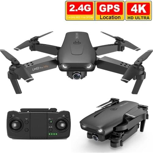 Best Min Y535 GPS Drone 4K Dual HD Camera 2.4G WIFI FPV Foldable Quadcopter RC Helicopter Dron Toy RC Distance 500M