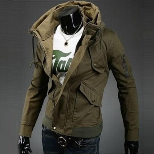 Hot Sale Men Bomber Jackets Slim Fit Double collar Outerwear Men Coat Suits Tracksuits Autumn And Winter Men Jacket