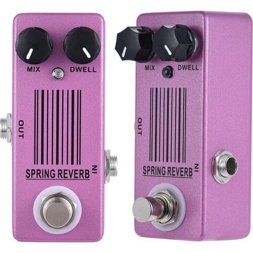 MOSKY Mini Guitar Effect Pedal Bottomless Depth Spring Reverb Sound MIX DWELL True Bypass Guitar Parts & Accessories