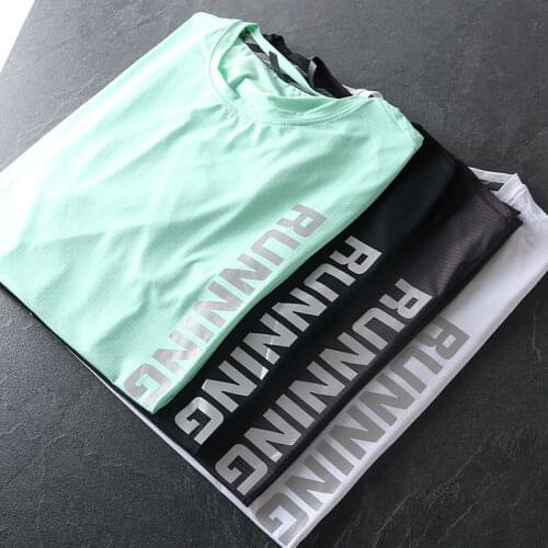 Men t-shirt Sports Top Running Tee Shirt Oversize Fitness Jersey Bodybuilding Sweatshirt Compression Shirt Men Short Sleeve Tops