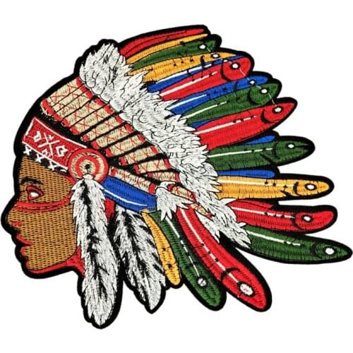 P0102 Iron-on Embroidery Chief Patch Embroidered Patches For Clothing Bag DIY Sewing Accessories Parches Para