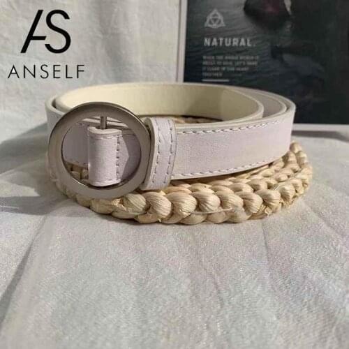 Simple Women Belt O-Ring Buckle Waist Strap Wild Belts For Women Circle Buckle Belt Adjustable Waistband Slide Belts for Jeans