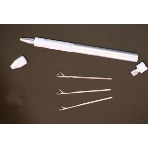 1pc x Micro Link Ring Beads Aluminium hair needle / Pulling Needle Hook Tool