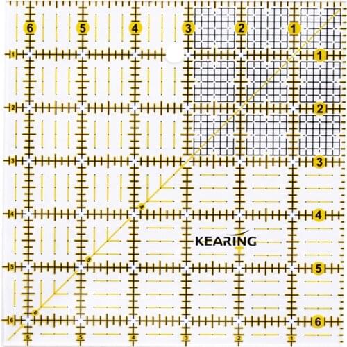 1Pcs Square Grid Sewing Quilting Ruler Drawing Template DIY Tool for Patchwork Craft 16.5x16.5cm