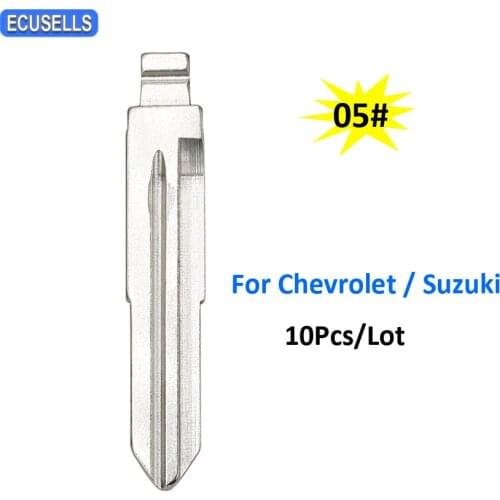 10 Pcs/Lot Remote Key Metal Blank Uncut Blade 05# NO.05 KD Remote Blade for Great Wall for Suzuki Wagon R for Chevrolet Spark