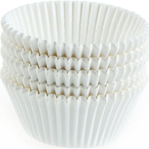 100pcs/lot Cupcake Paper Cases Cupcake Bakeware Cake Tools Paper Cups White Muffin Cupcake Paper Cups Paper Forms For Cupcakes