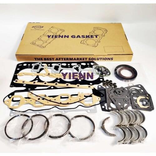 4JG1 Overhaul Re-ring Kit Piston Ring Bearing Full Gasket Set For Isuzu Diesel Engine Spare Parts