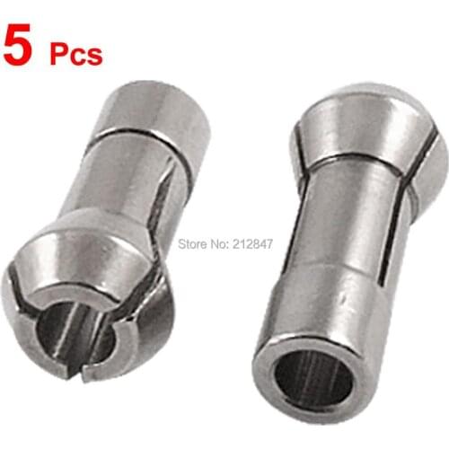 5 Pcs 4.9mm 1/5" Shank 3mm 3/25" Wind Driver Grinder Collets Tools Part
