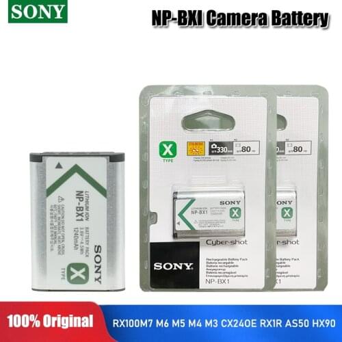 100% Original Sony NP-BX1 BX1 Camera Battery pack DSC RX1 RX100 M3 M2 RX1R WX300 HX300 HX400 HX50 HX60 GWP88 PJ240E AS15 WX350