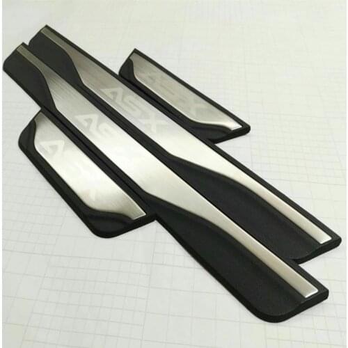 Car Styling Accessories For Mitsubishi Asx 2013-2018 2019 2020 Car Door Sill Kick Cover Scuff Plate Protector Guard Sticker Trim