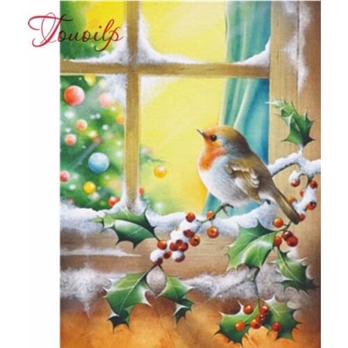 Diamant peinture 5d oiseaux hiver broderie Animal strass décor à la maison cadeau à la main point de croix Kits 5d bricolage art