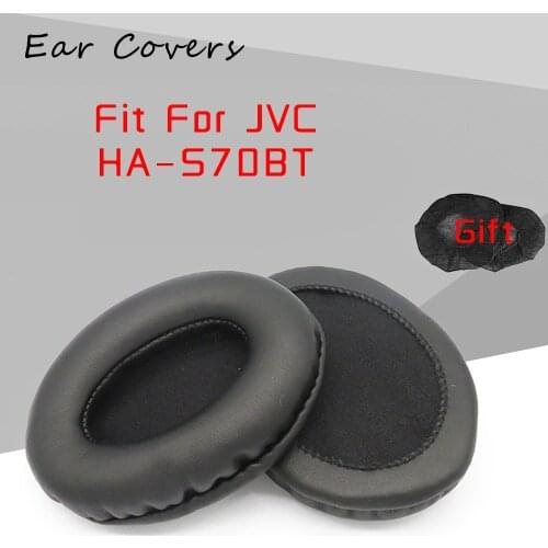 Ear Pads For JVC HA-S70BT HA S70BT Headphone Earpads Replacement Headset Ear Pad PU Leather Sponge Foam