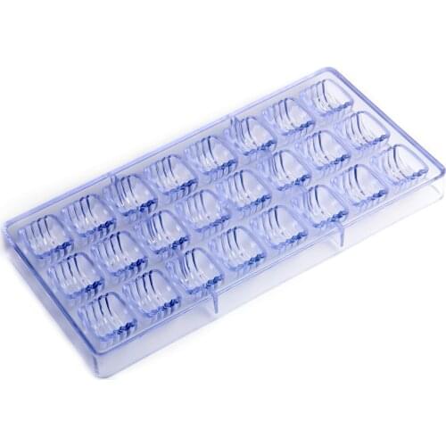 Free Shipping Polycarbonate Curve Shape Chocolate Mold DIY Bakeware Mold CC0014