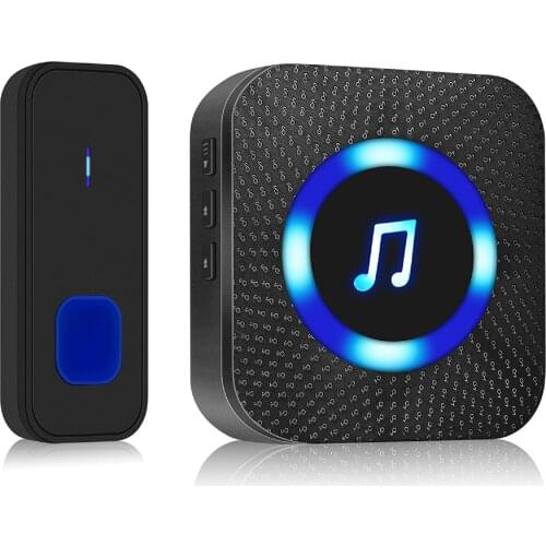 300M Wireless Door Bell Waterproof Battery Operated Loud Chime Doorbell Perfect For Office Building Hotel Home Hospital