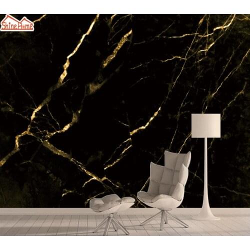 Brick Wall Paper Papers Home Decor Mural 8d Photo Wallpaper 3d Wallpapers for Living Room Self Adhesive Black Gold Marble Murals