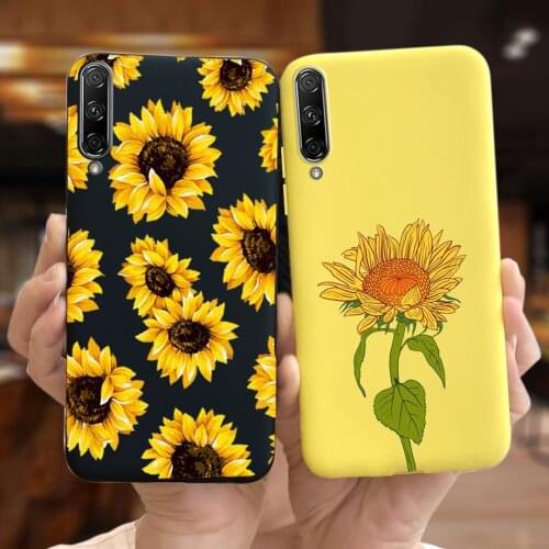 For Huawei Honor 9X Pro Case 6.59" Sunflower Daisy Phone Bumper Honor HLK-L41 HLK-AL10 Soft Silicone Cases Honor 9 x Pro Cover