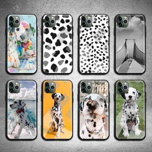 Baby Dalmatian puppies Dog Phone Case Tempered Glass For iPhone 12 pro max mini 11 Pro XR XS MAX 8 X 7 6S 6 Plus SE 2020 case