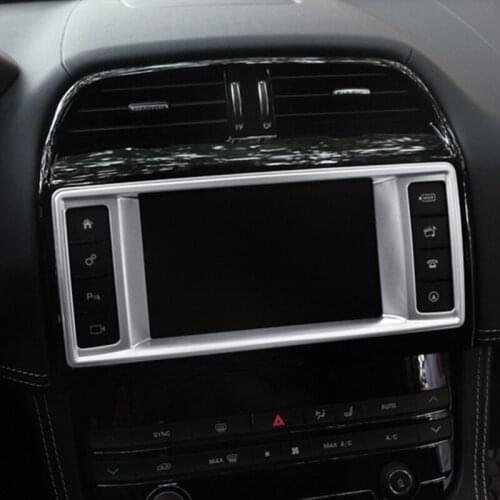 Car Centre Panel Decoration Frame Navigation Screen Sticker For Jaguar XE F-PACE Car Interior Styling Modification Accessories