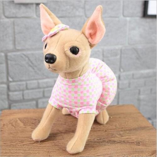 Children plush toy Simulation Chihuahua dog baby kids stuffed animal dog gift