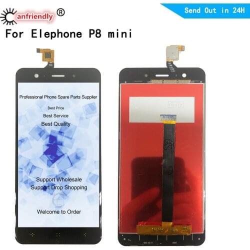 For Elephone P8mini LCD Display + Touch Screen Digitizer Assembly Replacement Glass Panel For Elephone p8 mini lcds display
