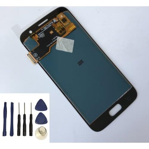For S7 SM-G930 G930 SM-G930F G930F Touch Screen Digitizer + LCD Display Monitor Module Assembly + Free Tools
