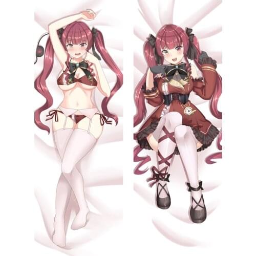 Newly Design VTuber Nekomata Okayu Vtuber Houshou Marine Dakimakura two sided Pillow Cushion Case Cover