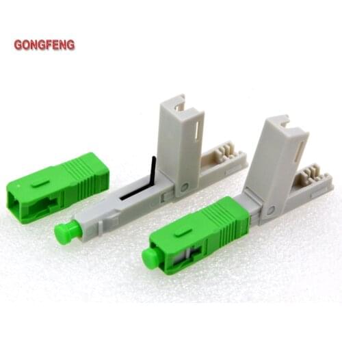GONGFENG 100pcs NEW Highend SC Optic Fiber Fast Connector SC/PC/APC Telecom class Quick Connector Special Wholesale TO Russia