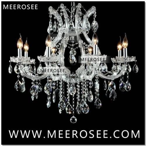 Hot selling Maria Theresa Clear White Crystal Chandelier Lamp Luster Cristal Pendelleuchte Light Fixture top quality 8 Lights