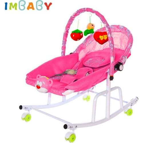 Baby Cradle Disassemble Metal With Light Music Player Cradle Swings For Baby Children Bassinet Rocking Chair For Newborns