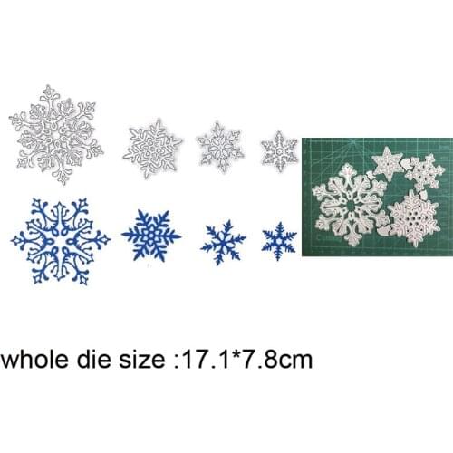 Craft metal cutting dies cut die mold 4pcs Lace Snowflake decoration Scrapbook paper craft knife mould blade punch stencils dies