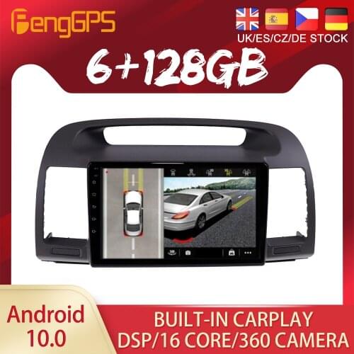 128G Android PX6 DSP For Toyota Camry 5 2001-2006 Car DVD GPS Navigation Auto Radio Stereo Video Multifunction CarPlay HeadUnit