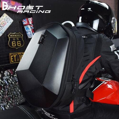 Motorcycle riding bags shoulder knight locomotive bag motorcycle brigade hard shell helmet bag carbon fiber pattern bike bags