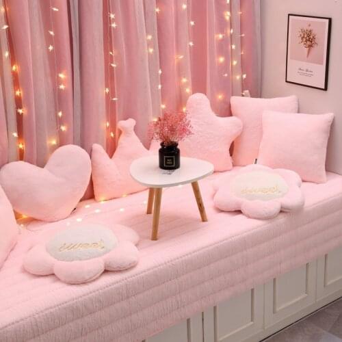 Soft Plush Sheepskin Shaggy Window Sofa Cushion Balcony Carpet Bedroom Decoration Faux Fur Fluffy Floor Mats Non-Slip Area Rugs