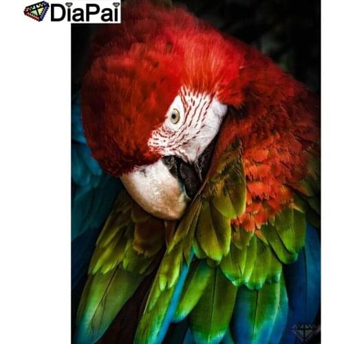 DIAPAI 100% Full Square/Round Drill 5D DIY Diamond Painting "Animal parrot" Diamond Embroidery Cross Stitch 3D Decor A20490