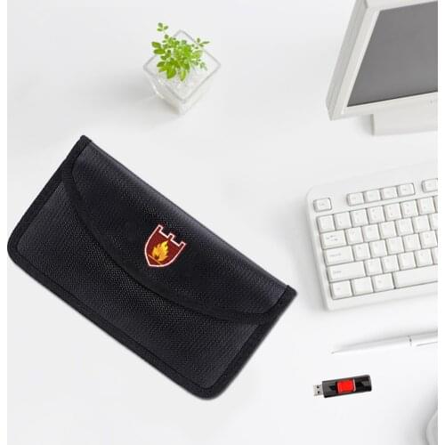 Fireproof Burn - Proof Package Valuables Kit Anti - Signal Interference Package Product Holder Storage Bags Phone Organizer