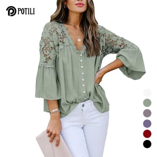 POTILI Womens Fashion Shirts