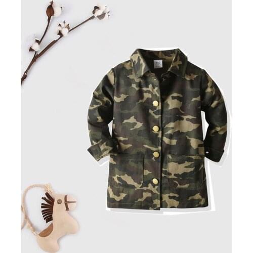 Camouflage Printed Kids Boys Shirts Long Sleeve Single Breasted Baby Boys Blouse Spring Autumn Casual Children Clothing 12M-6T